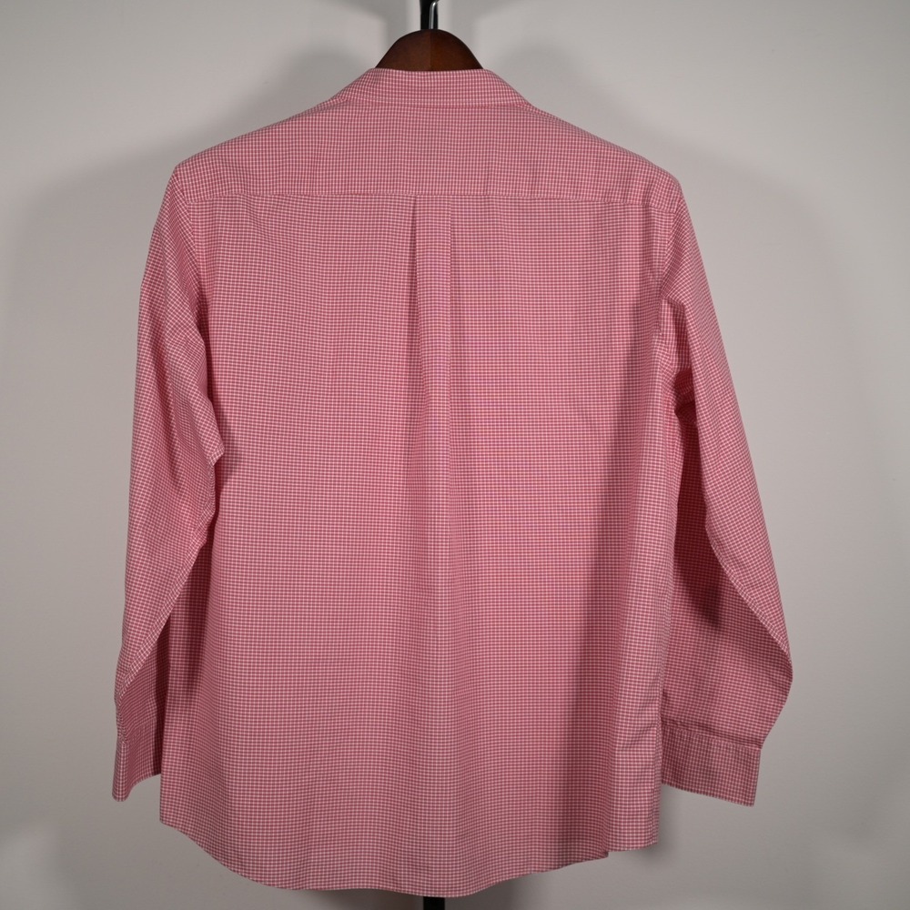 Jos. A. Bank Mens XL Traveler's Collection Red Gingham long sleeve shirt - Picture 4 of 8
